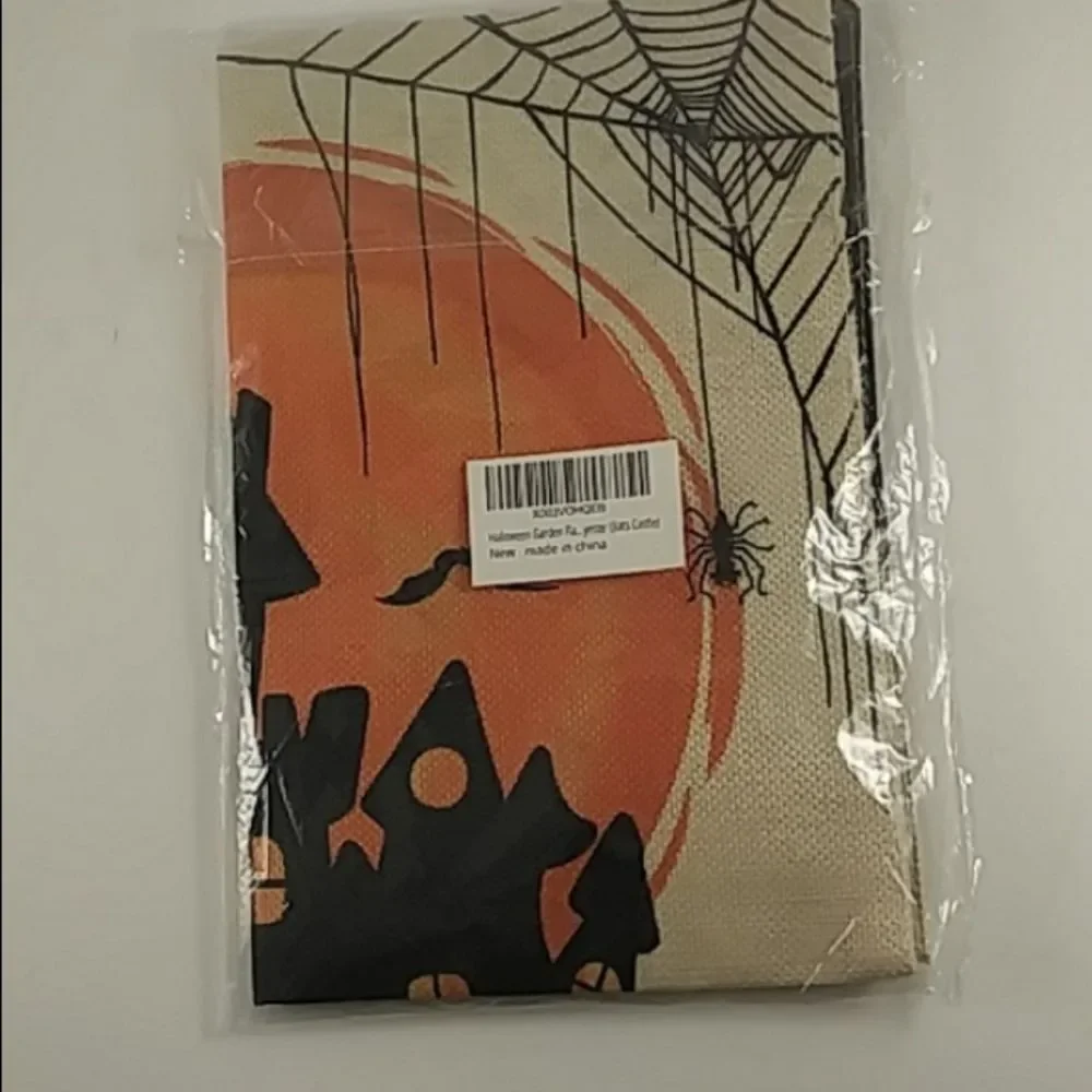 Halloween Garden Flag Castle Bat Party Decoration 12